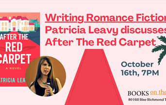 picture of writing romance fiction banner with picture of Patricia Leavy and Under The Red Carpet