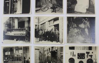 Black and white archival photographs