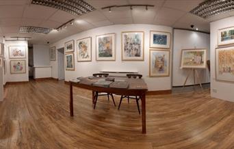 Interior shot of Faam Gallery