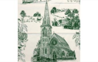 Fabric Block Printing inspired by a Printed Tea Towel
