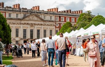 Hampton Court Food Festival People Outside Hampton Court Palace