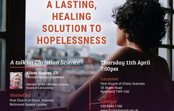 Free Talk Flyer- A Lasting, Healing Solution to Hopelessness