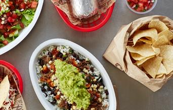 Chipotle Burrito, Bowls, Chips and Salsa