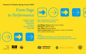 Nonesuch Orchestra Spring Concert 2023 "From Page to Performance"