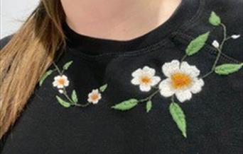 Embroidery on a jumper