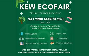 Kew EcoFair - Sat 22nd March - St Luke's Church, The Avenue