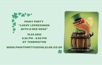 Paint party "Lucky Leprechaun with a Red Nose"