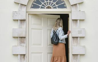 Marble Hill Lady going inside