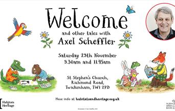 Poster for Axel Scheffler event