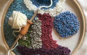 Sample of punch needle work