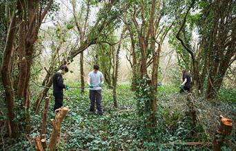 Grow Wild volunteers in Ham Lands (photo by Oliver Monk)