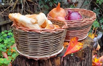 Handmade Baskets with breads