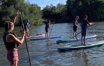SUP paddle boarding