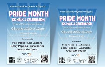 Pride Month 10K Walk & Celebration Poster