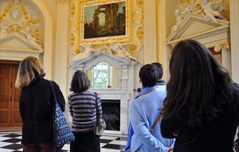 Volunteers looking at the Octagon Room at Orleans House Gallery