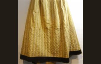 Whole Piece Quilting inspired by a late Georgian quilted silk skirt
