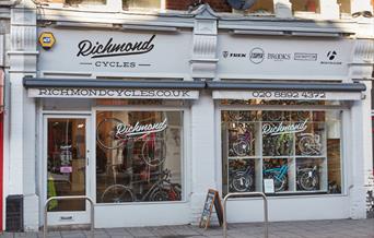 A picture of Richmond Cycles shop front