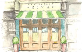 riva shop front illustration