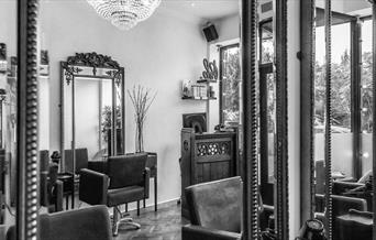 Interior shot of the Rock & Fairy hair salon