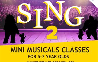 Dramacube - Mini Musicals - Summer Term (5-7yrs). Saturdays 10:30 am - 12:00 pm. Peter & Paul Centre Teddington. www.dramacube.co.uk