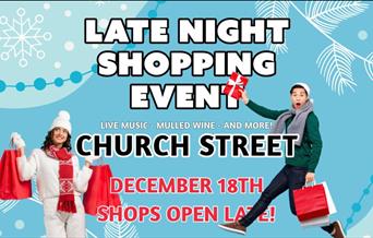 Late Night Shopping Event on Church Street, with live music