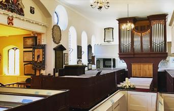 Image shows the interior of St Peter's church