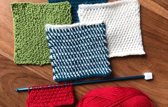 Tunisian crochet samples