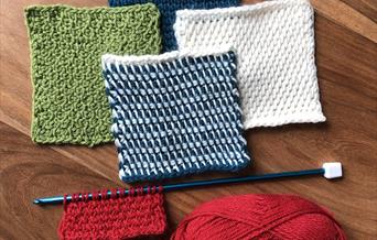 Tunisian crochet samples