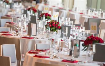 Allianz Stadium Weddings Tablescape