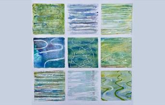 Watercolour examples of water