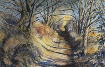 Suffolk Winter Lane by Heather Mackinlay
