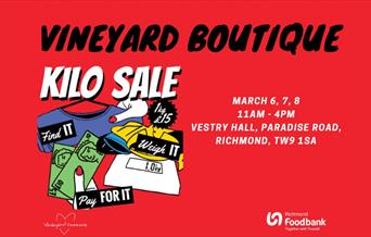 Vineyard Boutique Kilo Sale March 6, 7, 8