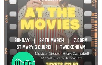 At the Movies concert by the West London Chamber Choir on Sunday 24 March 2024 at 7pm.