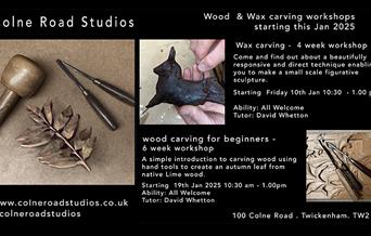 Wood carving for beginners workshop in Twickenham