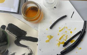 Wetland Wellbeing Workshop- Charcoal Making - Image credit: WWT