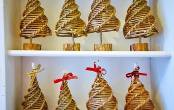 Willow Christmas tree decorations