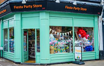 shop front, party store