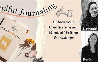 Mindful Journaling Banner with pictures of hosts