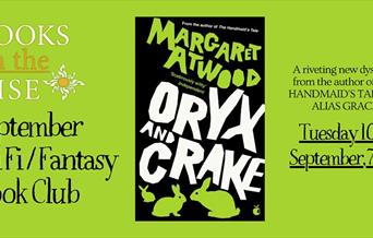 Picture of event banner Oryx and Crake by Margaret Atwood on September 10th
