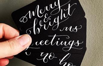 Calligraphy gift tags