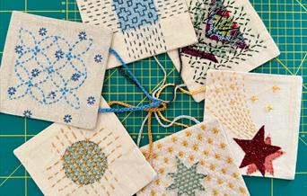 Japanese stitched lavender bags