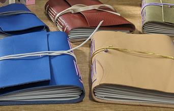 Handmade leather journals