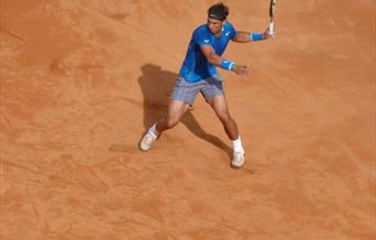 Like all the top players Rafael Nadal learned to play tennis on clay.