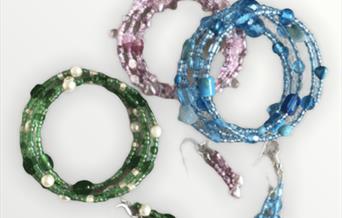 Spiral beaded bracelets