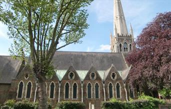A front shot of St James's Church