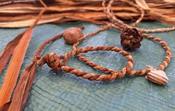 Wetland Wellbeing Workshop-Cordage and Bead Making image credit: wwt