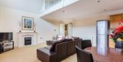 Interior shot of Bushy Park Lodge's living room