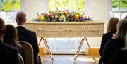 Coffin at Pembroke Lodge, Funeral Service