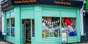 shop front, party store