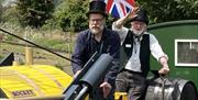 Hugh closer shot with Roger - Hampton Kempton Waterworks Railway